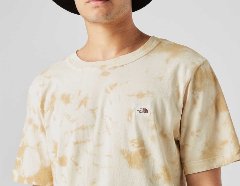 أخضر تي شيرت ذو وجه شمالي صبغ نباتي