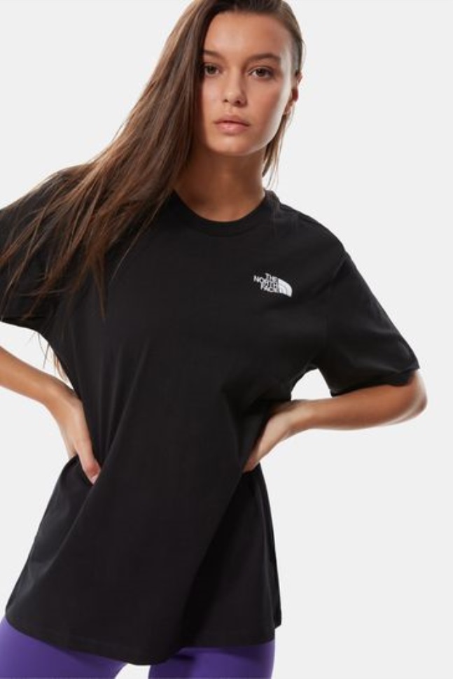 تي شيرت أسود صديقها قبة بسيطة الوجه الشمالي