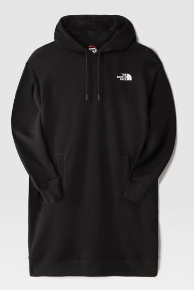 فستان بقلنسوة أسود الوجه الشمالي