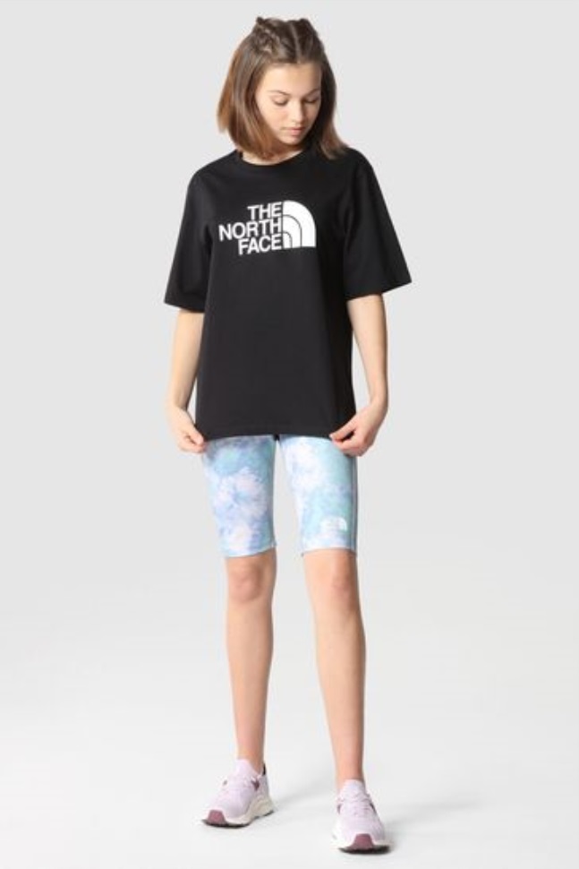 تي شيرت أسود مريح صديقها وجه الشمال