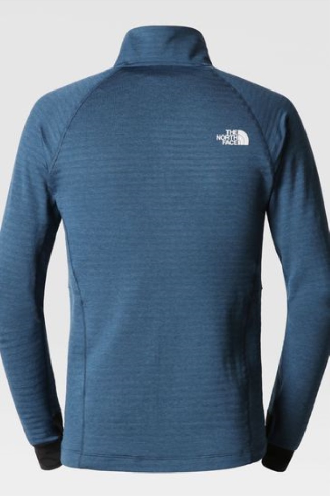 سترة بسحاب كامل باللون الأزرق للوجه الشمالي