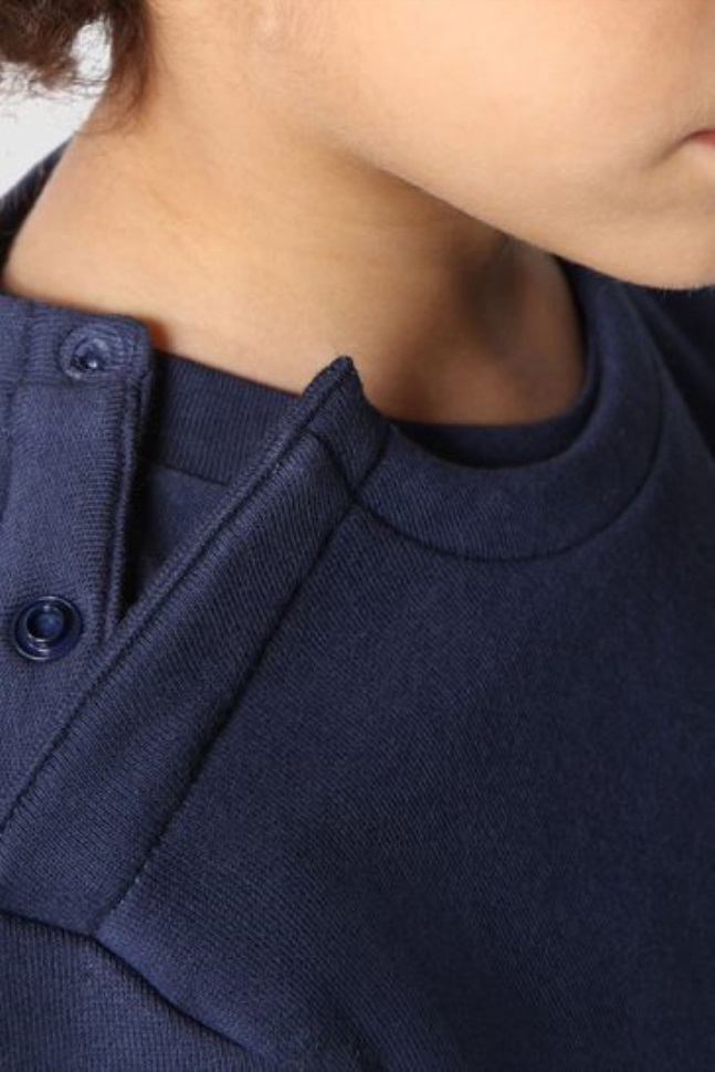 وضع الأطفال الصوف القطني الأزرق الوجه الشمالي