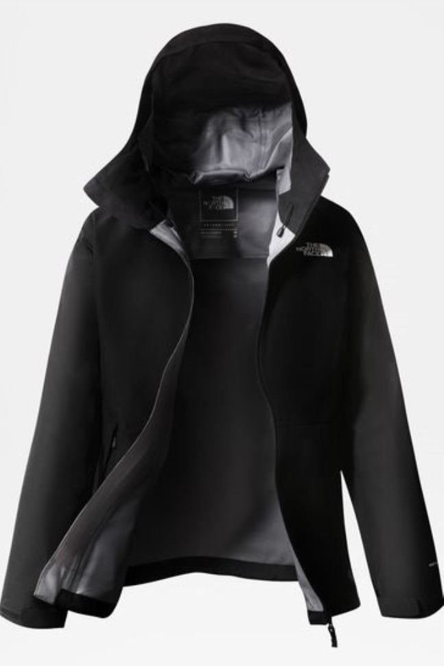 سترة سوداء خفيفة الوزن للوجه الشمالي