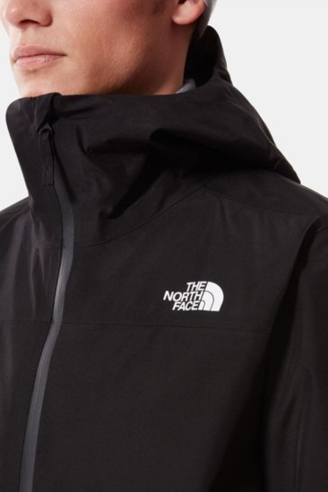 سترة سوداء خفيفة الوزن للوجه الشمالي