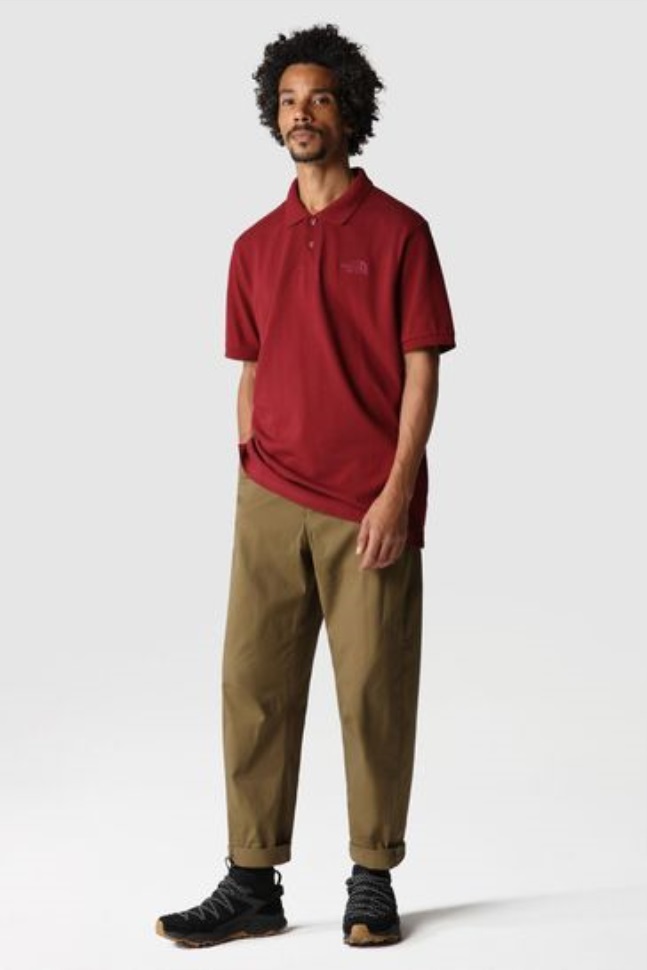 قميص بولو بيكيه أحمر الوجه الشمالي