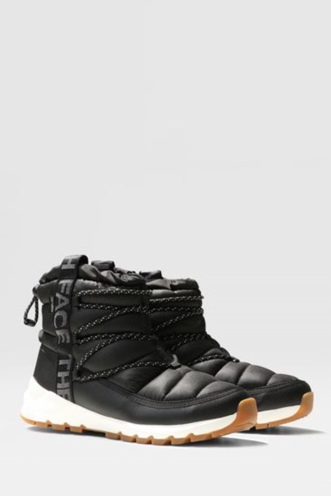 أحذية الدانتيل الأسود الحرارية الوجه الشمالي