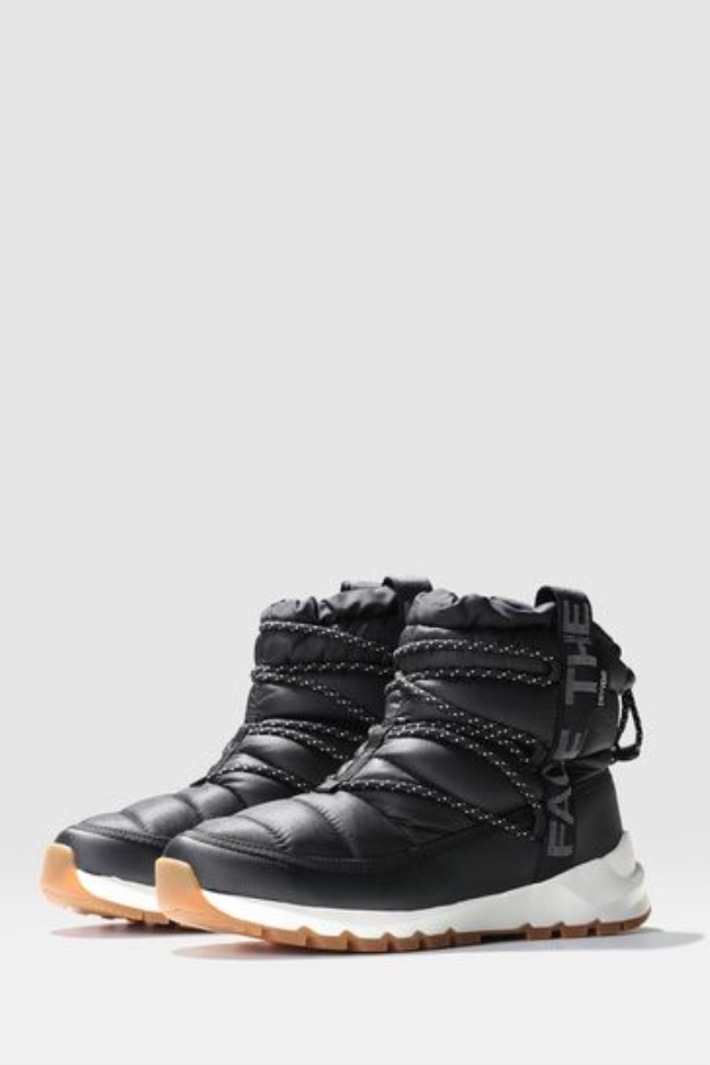 أحذية الدانتيل الأسود الحرارية الوجه الشمالي