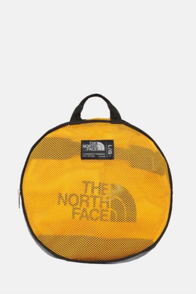 حقيبة من القماش الخشن قاعدة صفراء وجه الشمال