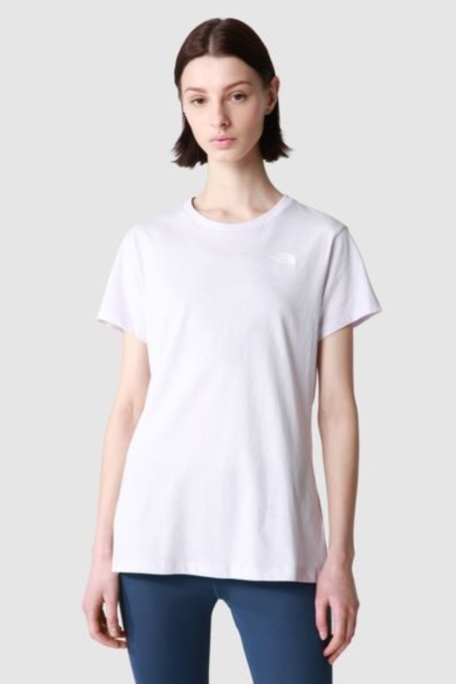 المرأة الأرجواني قبة بسيطة تي شيرت الوجه الشمالي