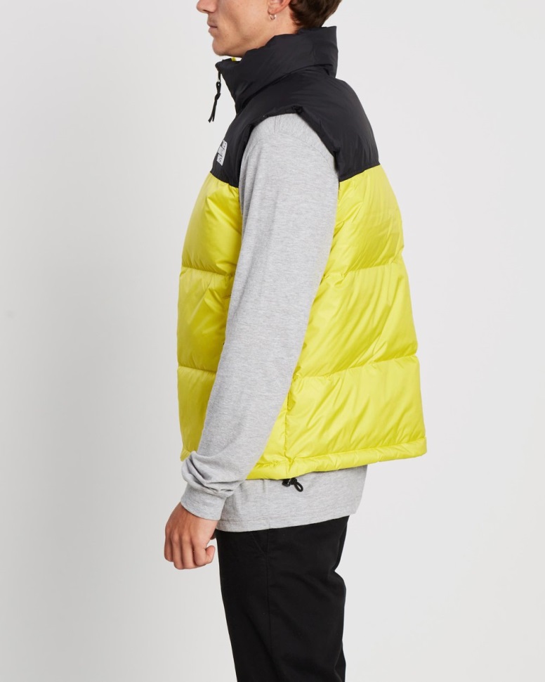 1996 Nuptse سترة الرجعية حمض أصفر الوجه الشمالي