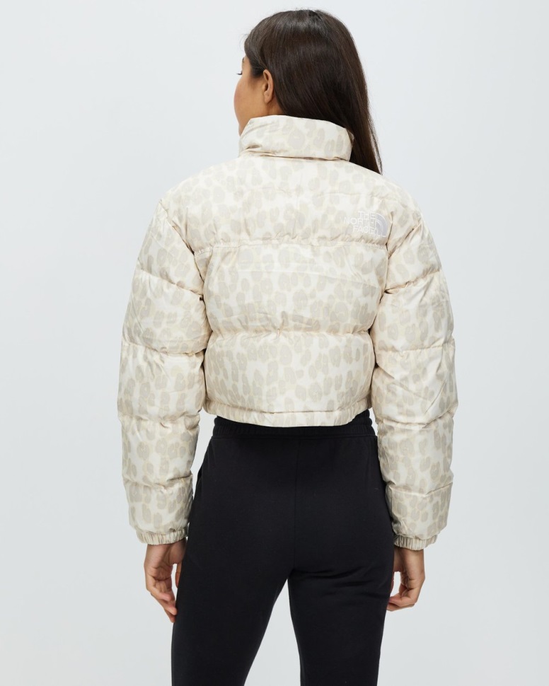 Nuptse سترة قصيرة رمادية الوجه الشمالي