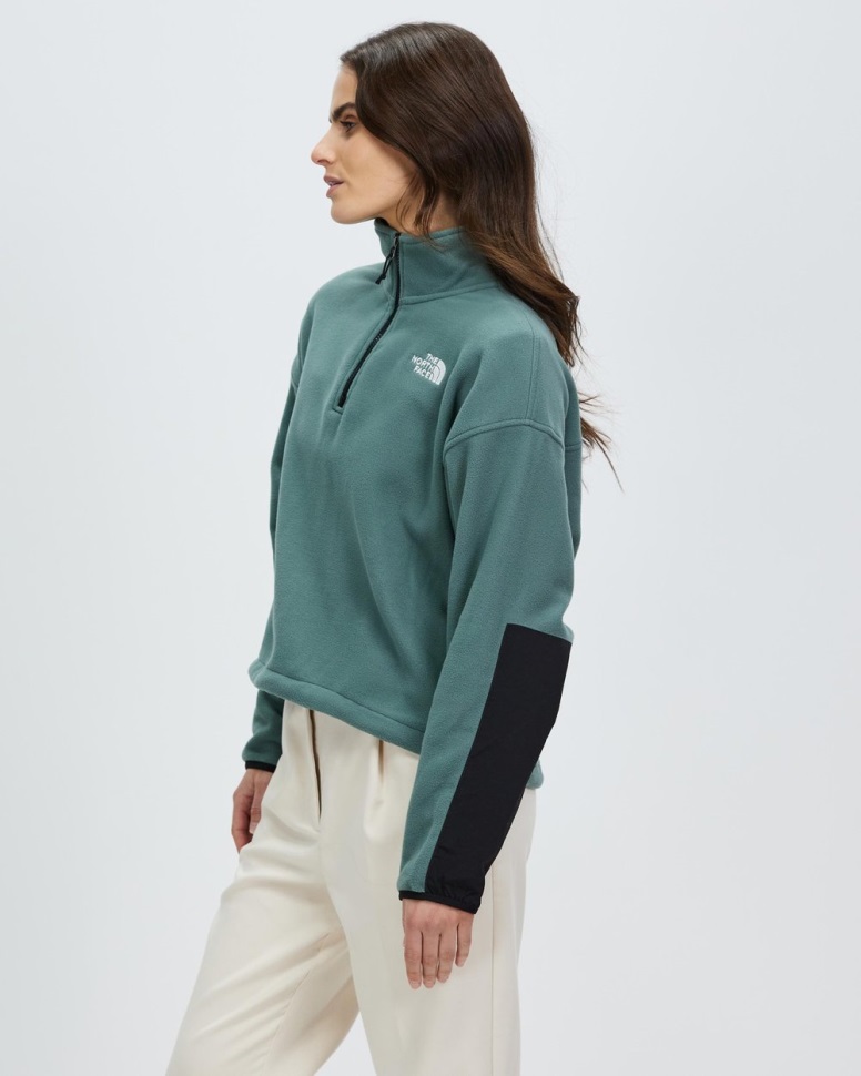 Tka Kataka 1/4 Zip Fleece الوجه الشمالي بلسم أخضر