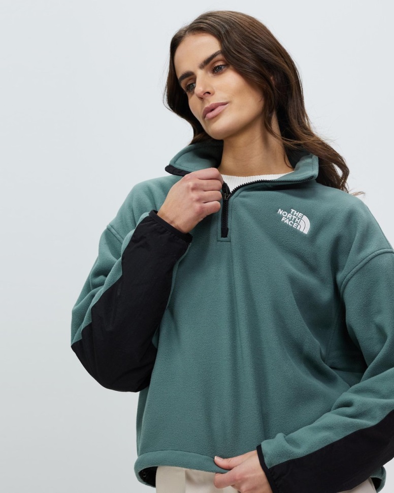 Tka Kataka 1/4 Zip Fleece الوجه الشمالي بلسم أخضر