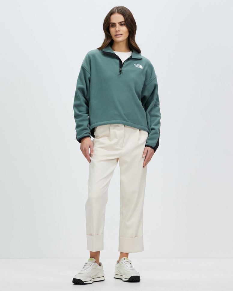 Tka Kataka 1/4 Zip Fleece الوجه الشمالي بلسم أخضر