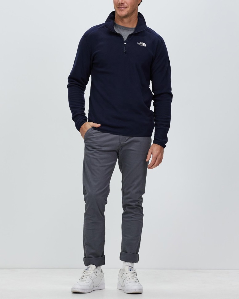 البحرية Tka 100 الجليدية 1/4 الرمز البريدي البلوز الوجه الشمالي