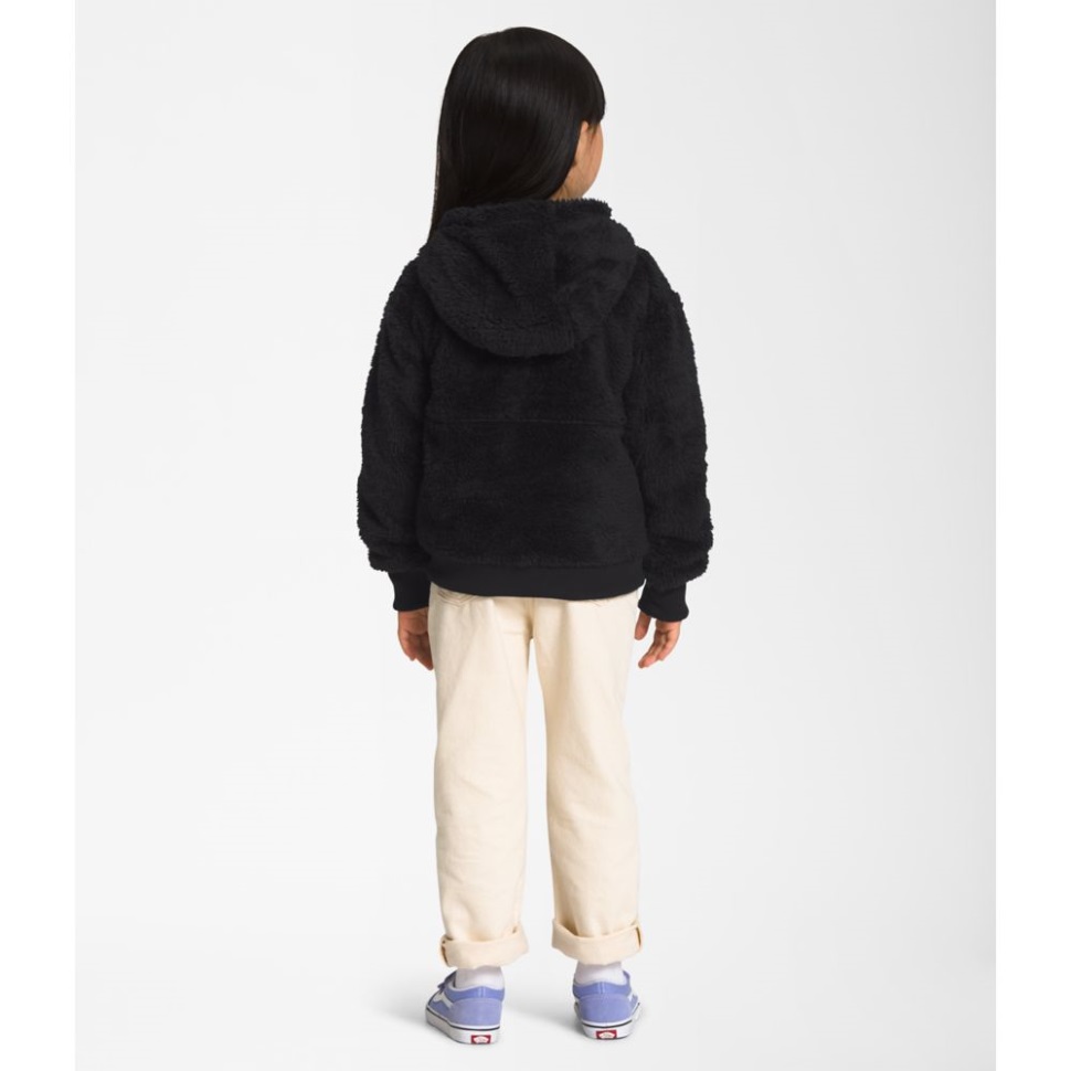 سويت شيرت بقلنسوة بسحّاب كامل من الأطفال السود على الوجه الشمالي