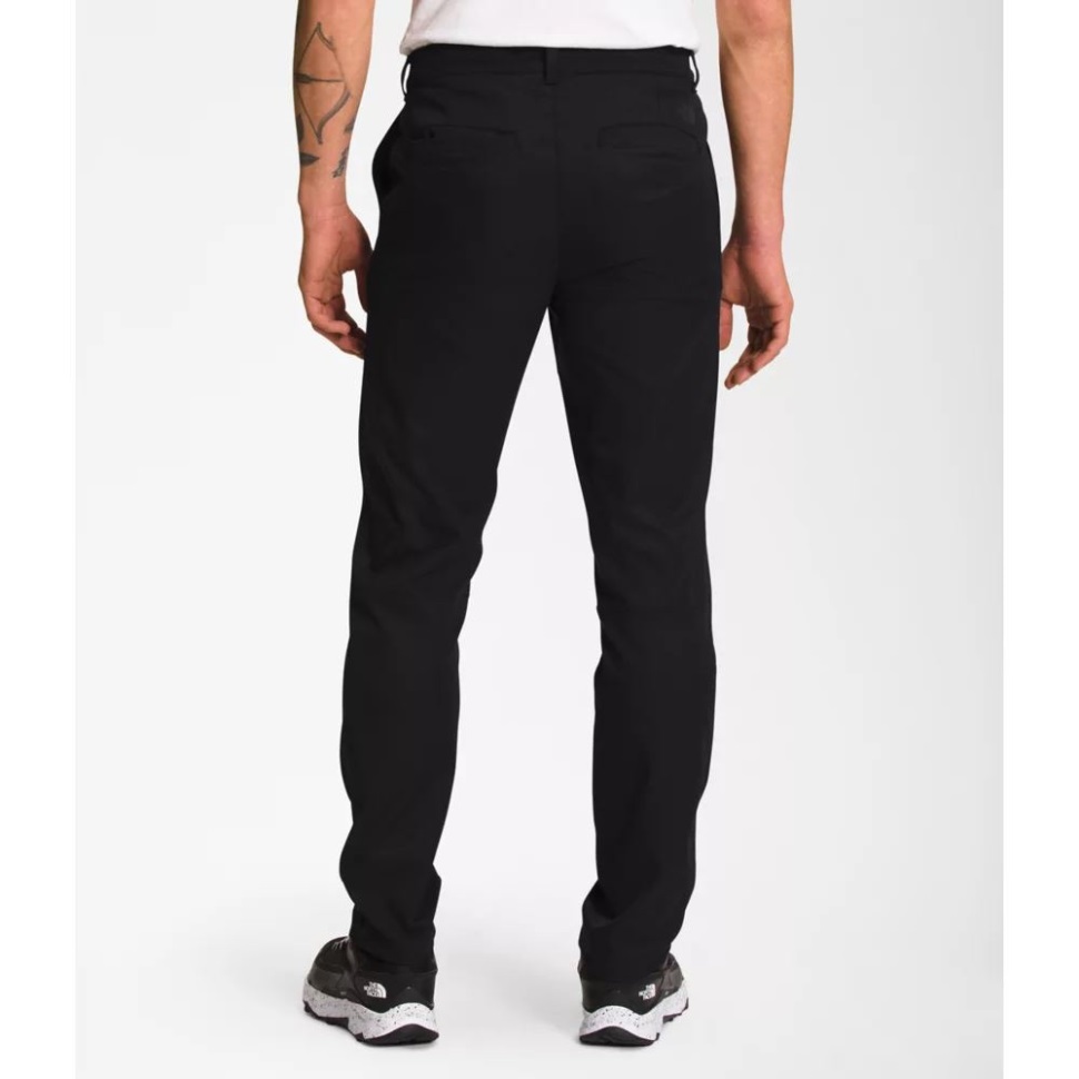 بنطلون رجالي عصري قياسي أسود الوجه الشمالي