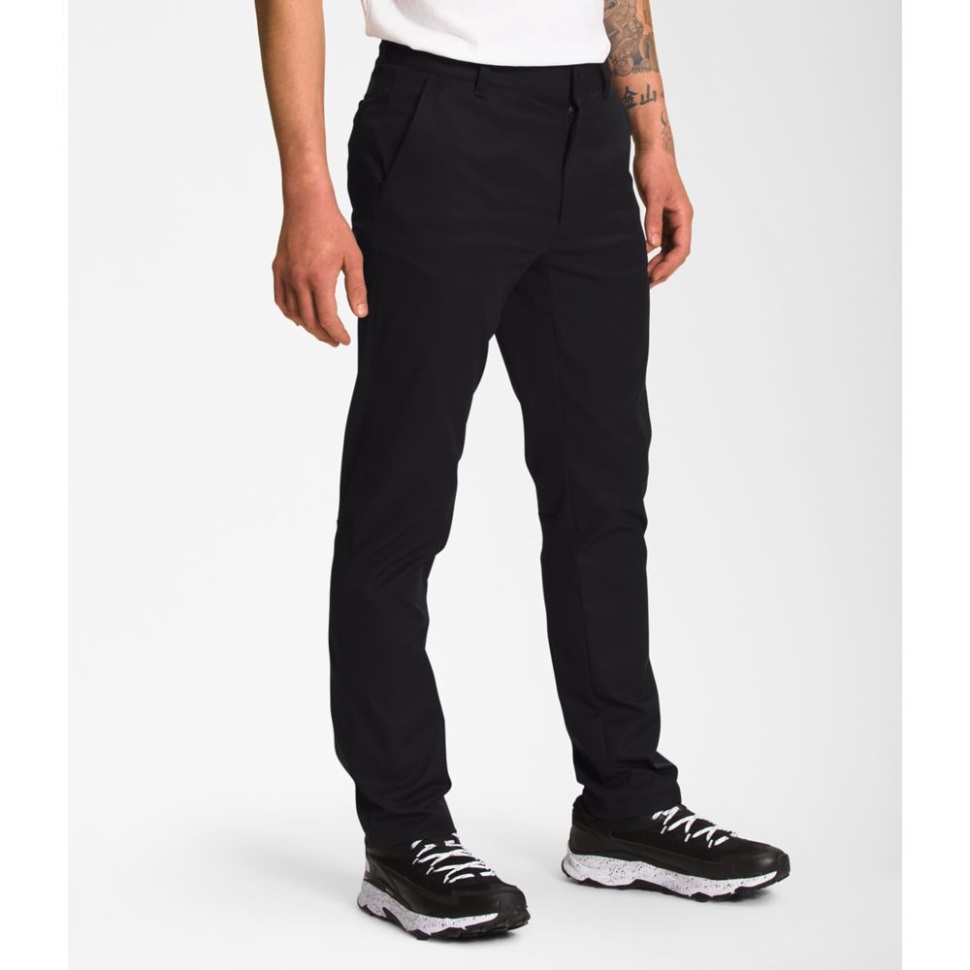 بنطلون رجالي عصري قياسي أسود الوجه الشمالي