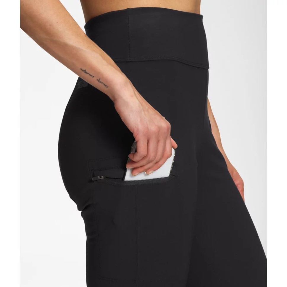 أسود المرأة الوجه الشمالي Laterra فائدة السراويل نحيل عالية الارتفاع