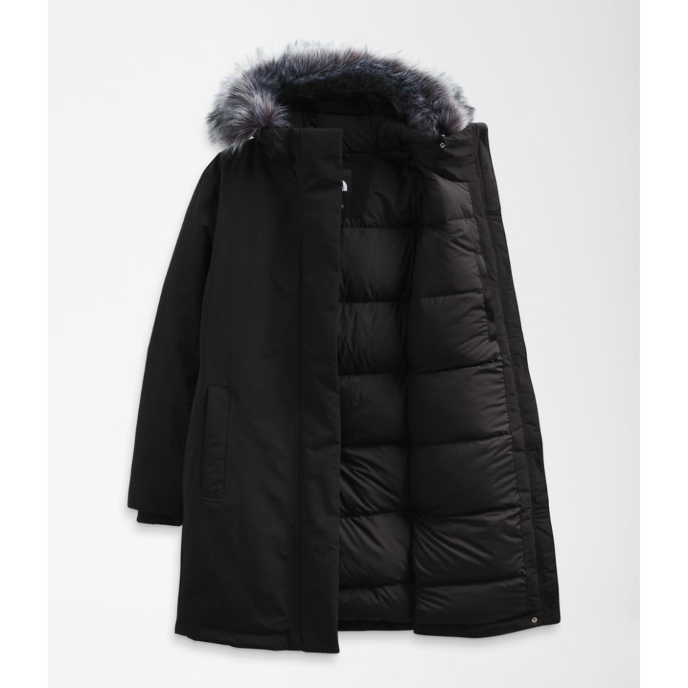 أسود الوجه الشمالي للمرأة بالإضافة إلى سترة القطب الشمالي