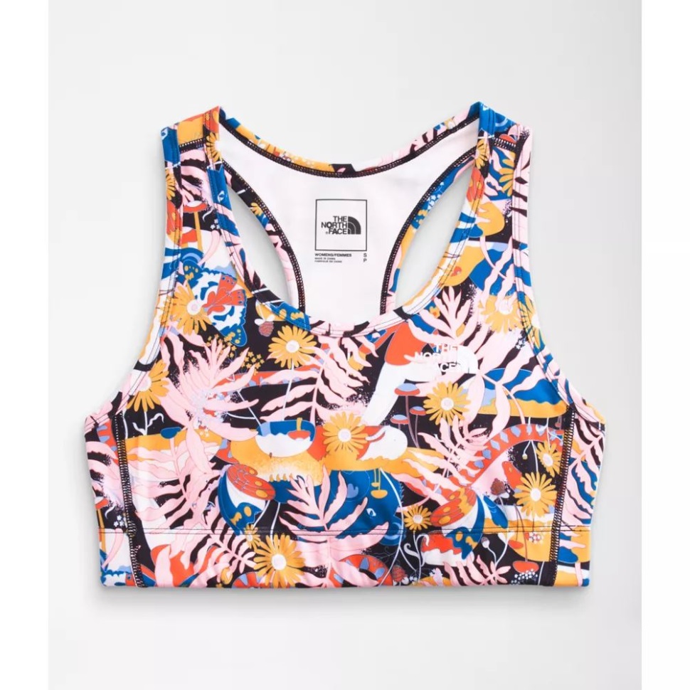 أسود المرأة الوجه الشمالي المطبوعة حمالة الصدر خط الوسط