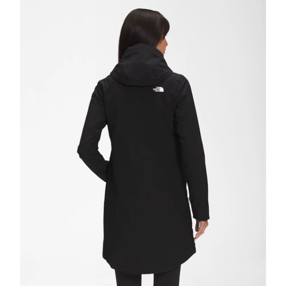 أسود - سترة نسائية شيلبي راشيل ذات وجه شمالي مع غطاء للرأس