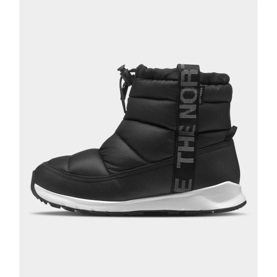 أسود أبيض الوجه الشمالي للجدار الحراري للشباب يسحب أحذية مقاومة للماء