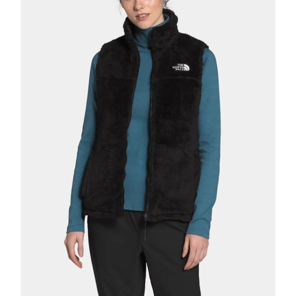 المرأة السوداء سترة عكسية معزول الطحلب الوجه الشمالي