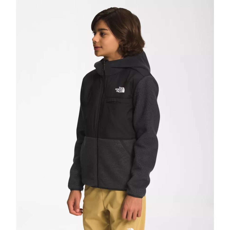 الأولاد فورست الصوف سترة كاملة الرمز البريدي مقنعين رمادي الوجه الشمالي