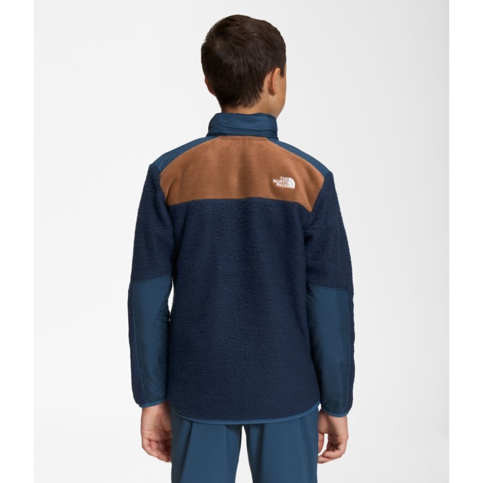 الأولاد فورست الصوف سترة Mashup مواجهة الشمال قمة البحرية