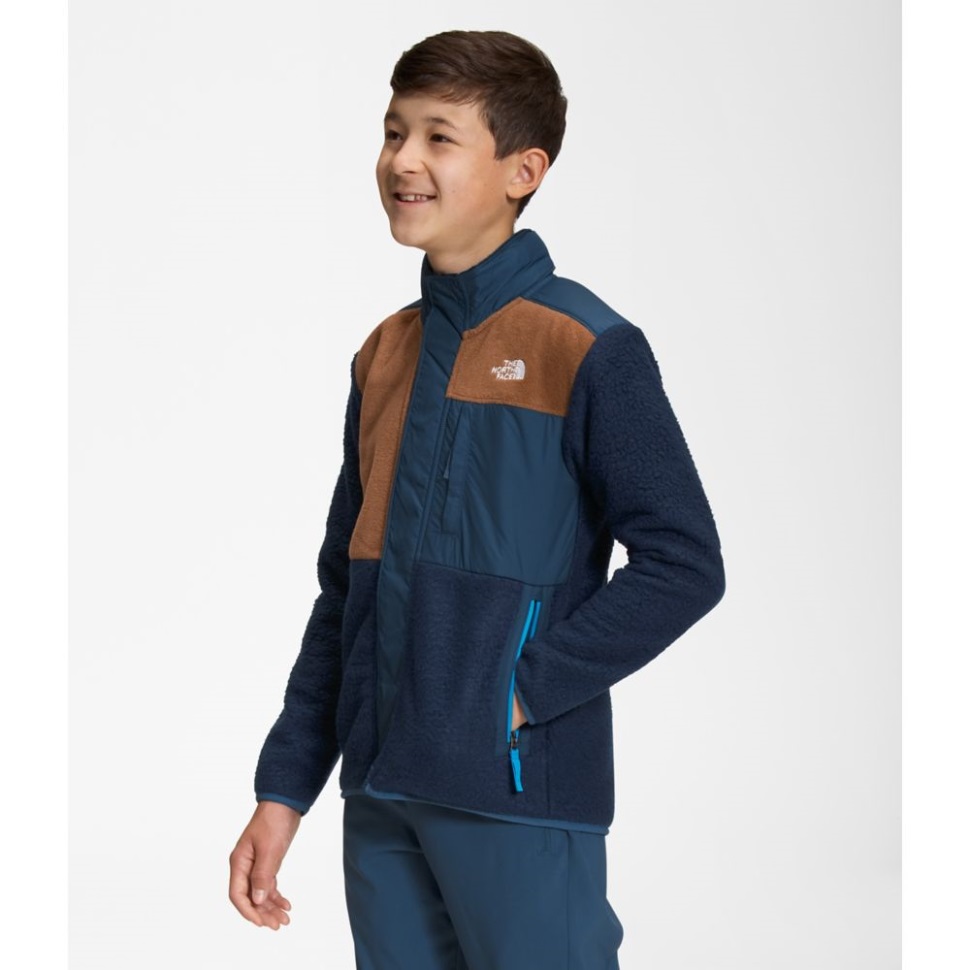 الأولاد فورست الصوف سترة Mashup مواجهة الشمال قمة البحرية