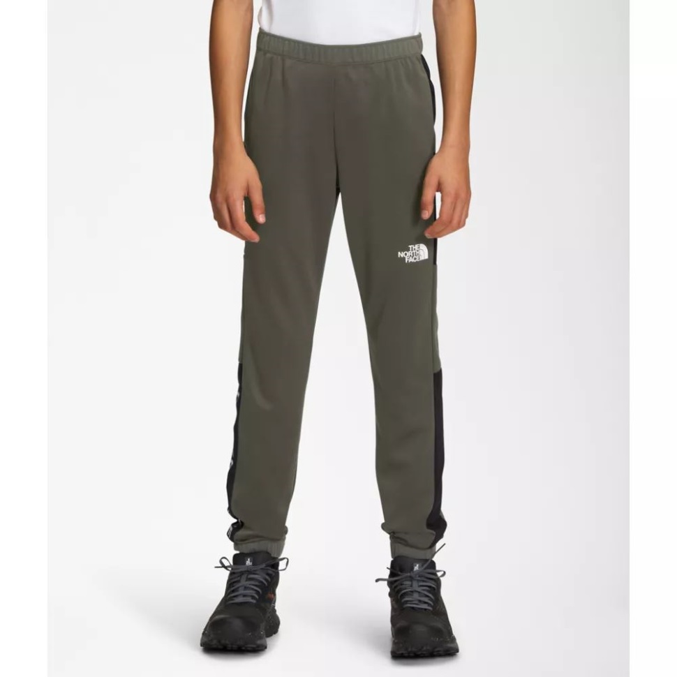 الأولاد لا يتوقفون أبدًا عن بنطلون التدريب المحبوك ، الوجه الشمالي الجديد باللون الأخضر الداكن