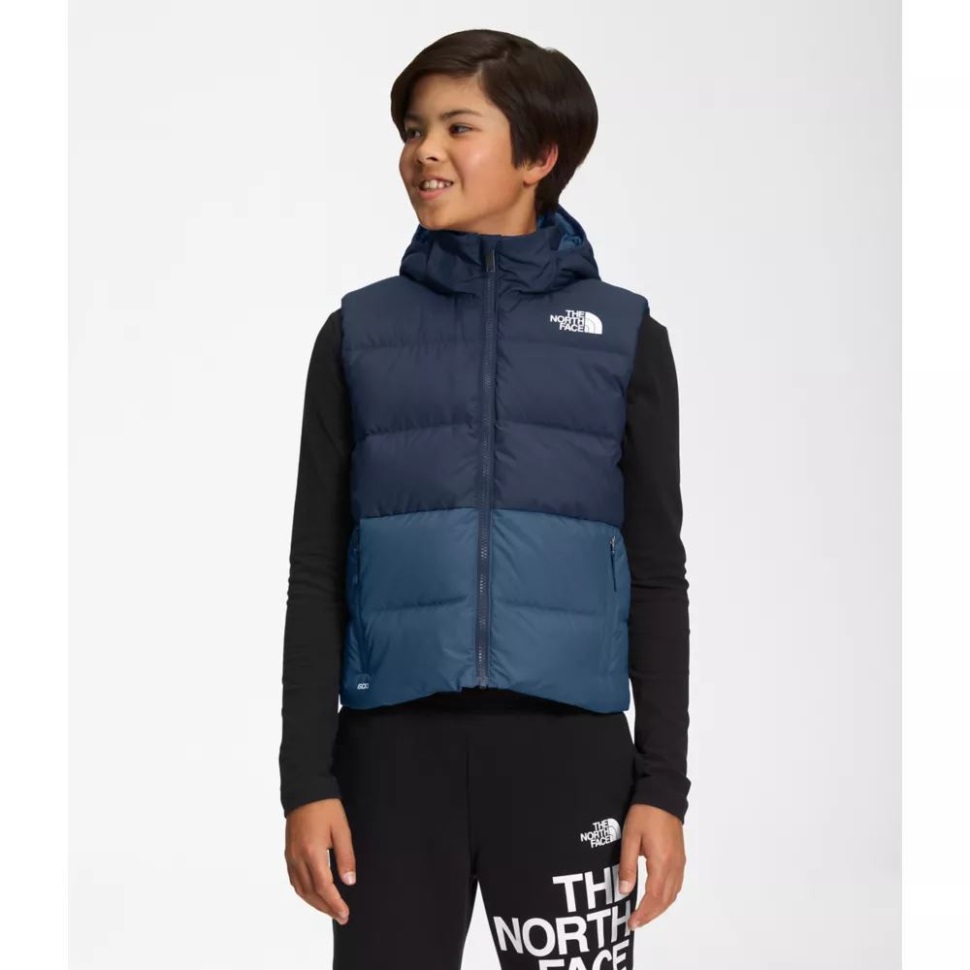 الأولاد قابل للعكس من الشمال إلى أسفل سترة بغطاء للرأس قمة البحرية الوجه الشمالي