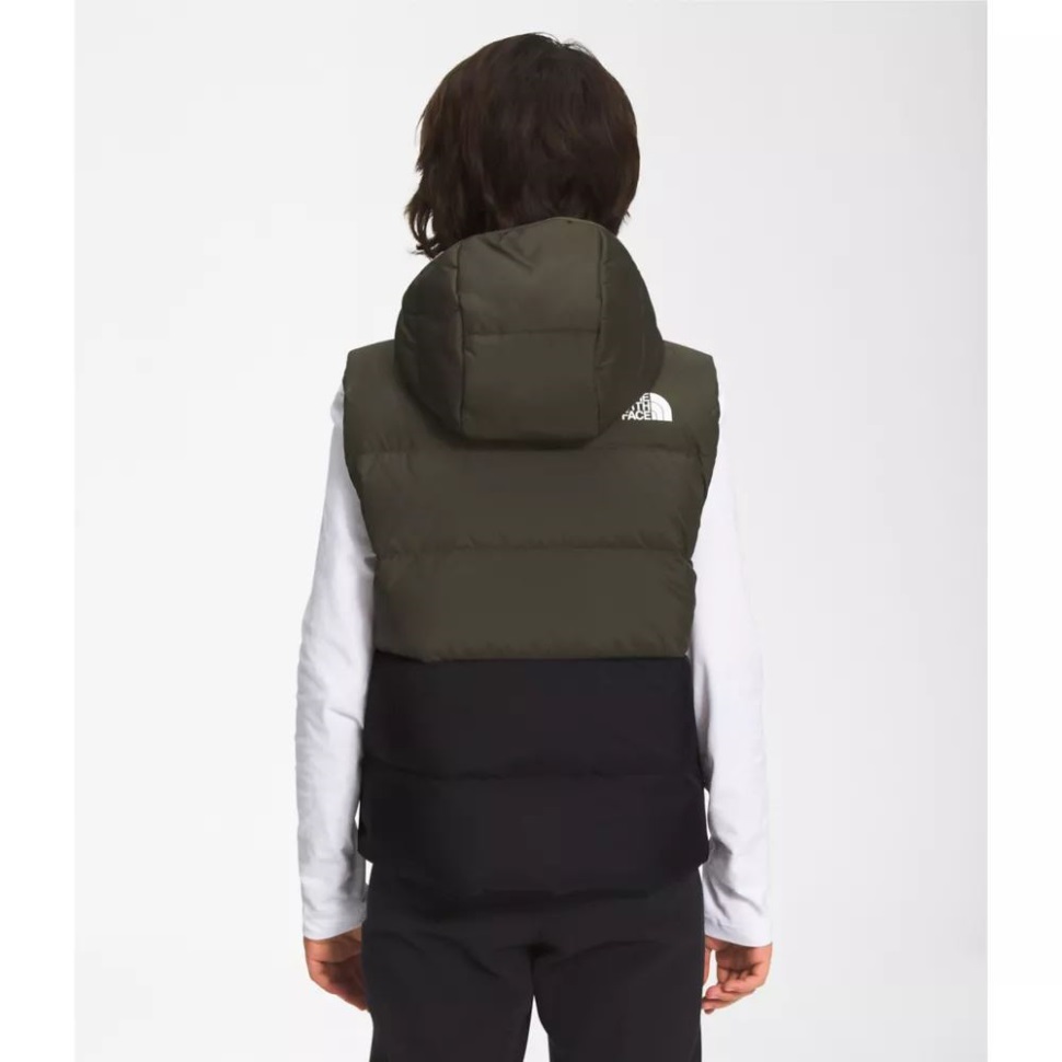 الأولاد عكسها الشمال إلى أسفل سترة مقنعين الوجه الشمالي جديد رمادي داكن