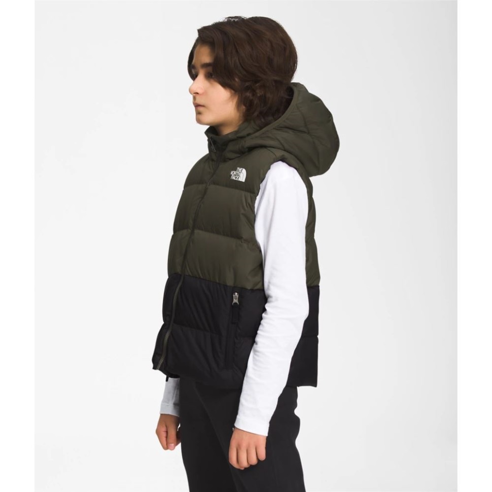 الأولاد عكسها الشمال إلى أسفل سترة مقنعين الوجه الشمالي جديد رمادي داكن