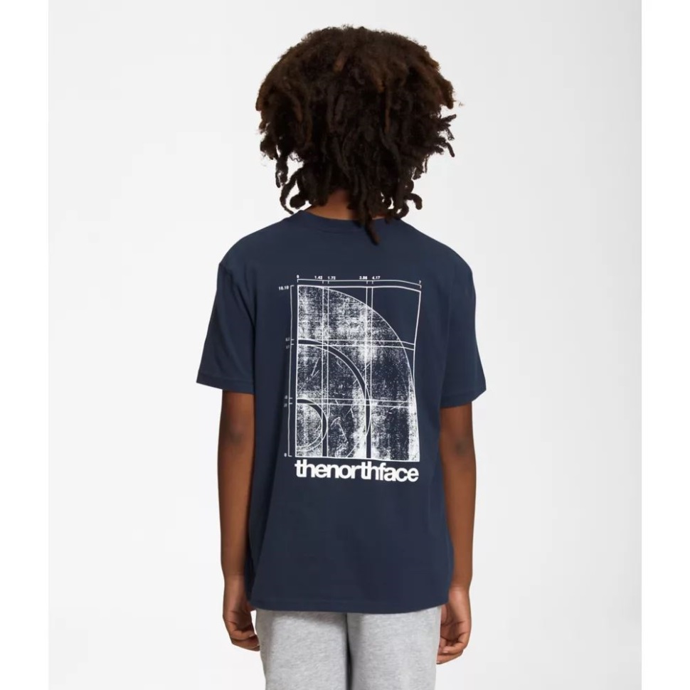 تي شيرت للأولاد بأكمام قصيرة برسومات وجه الشمال قمة البحرية الجديدة