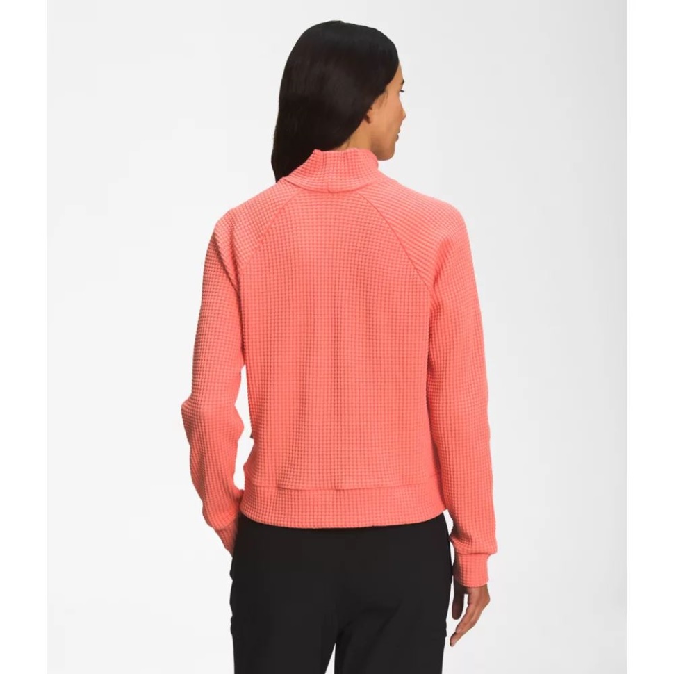 شروق الشمس المرجانية وجه المرأة طويلة الأكمام وهمية الرقبة Chabot