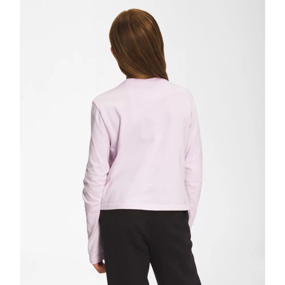 بنات كم طويل بوكسي تي شيرت لافندر ضباب الوجه الشمالي