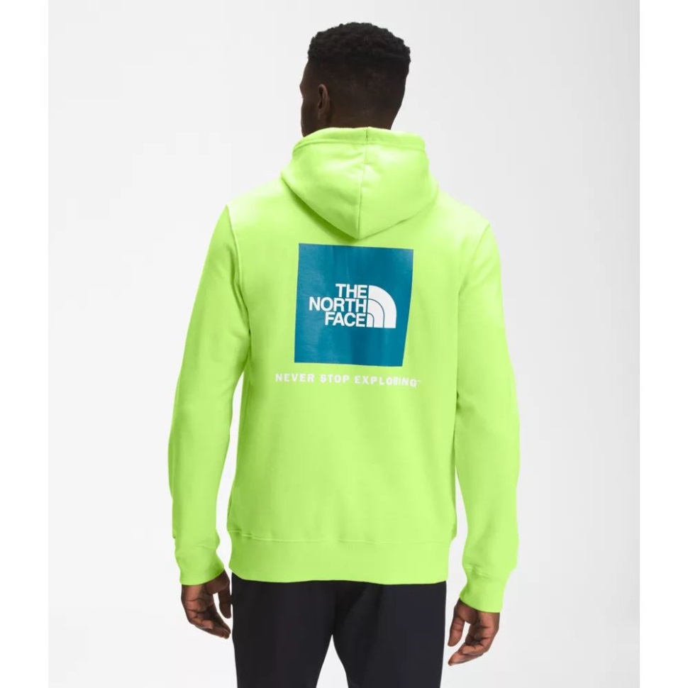 كنزة بغطاء للرأس بلون أخضر The North Face Men Box Nse