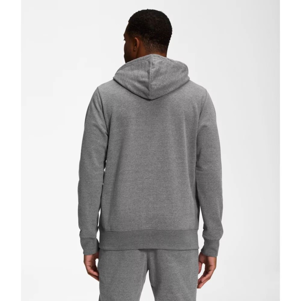 كنزة بغطاء للرأس بغطاء للرأس للرجال باللون الرمادي من جهة الشمال