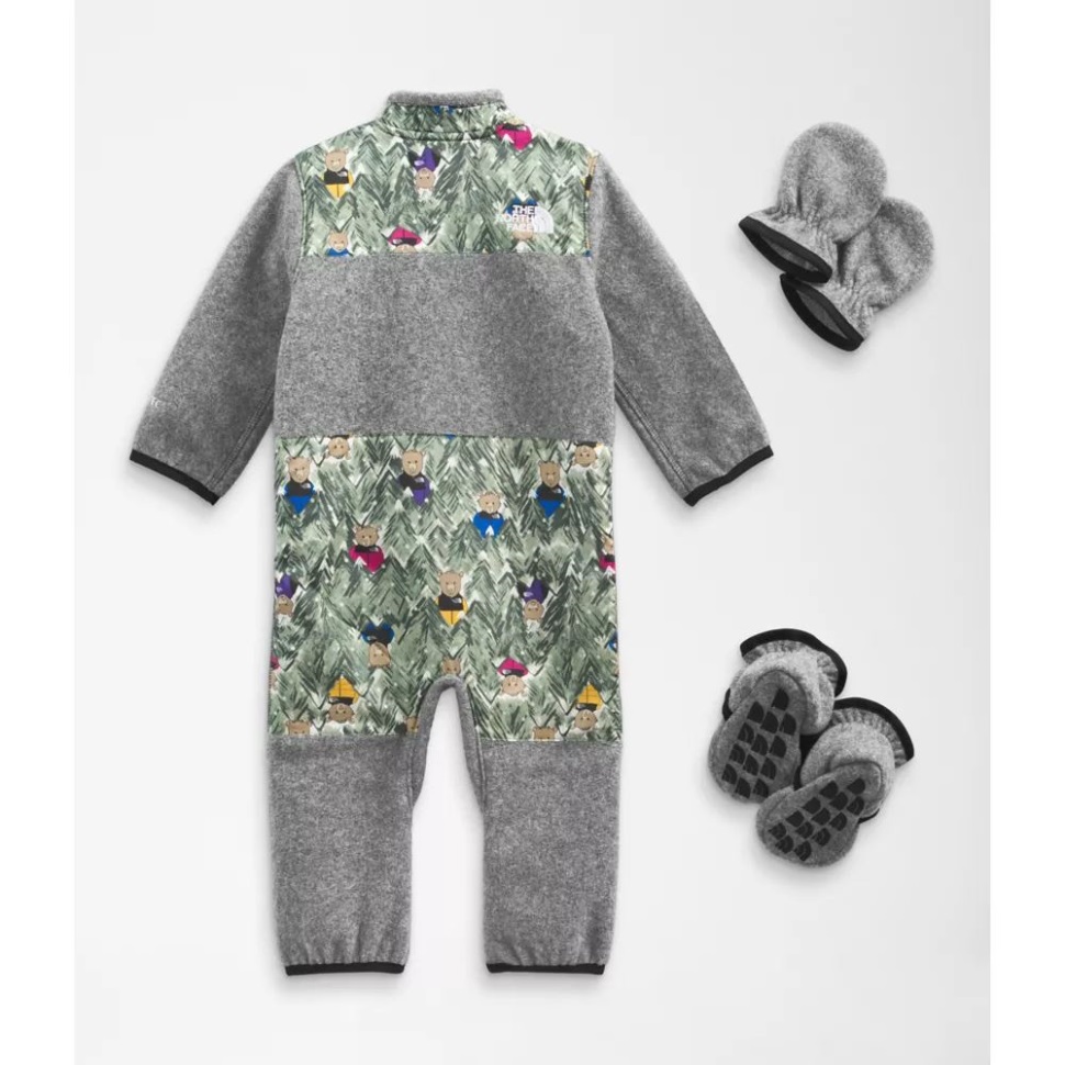 طقم طفل دينالي قطعة واحدة رمادي وجه الشمال