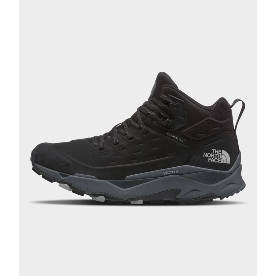 رمادي الوجه الشمالي الرجال Vectiv Exploris منتصف أحذية جلدية خفيفة في المستقبل