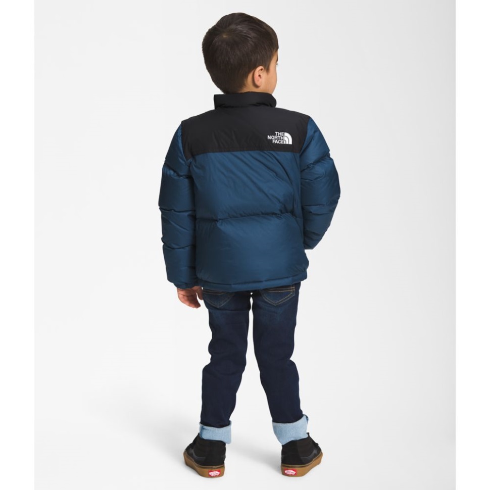 جاكيت نوبتسي ريترو للأطفال 1996 مظلل باللون الأزرق للوجه الشمالي