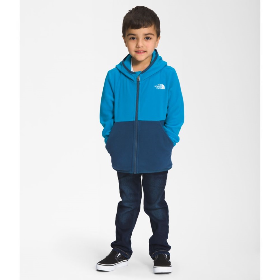 Kids Glacier Full Zip Hoodie Blue The North Face