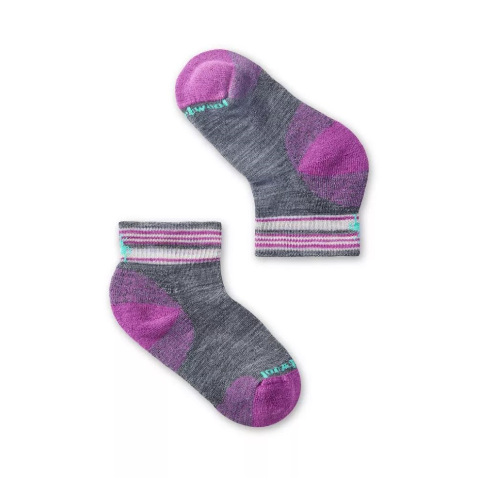 متوسط ​​رمادي وجه الشمال جوارب كاحل للأطفال ذات وسادة خفيفة