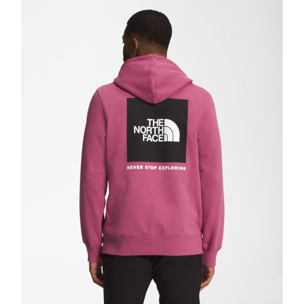 كنزة بغطاء للرأس للرجال من Box Nse ، وجه الشمال أحمر بنفسجي