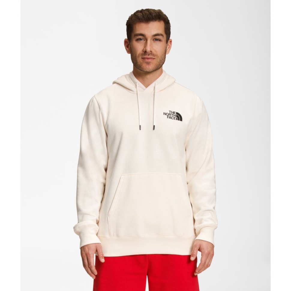 كنزة بغطاء رأس للرجال من Box Nse ، وجه الشمال أبيض أسود