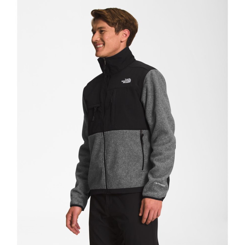 سترة رجال دينالي الوجه الشمالي رمادي