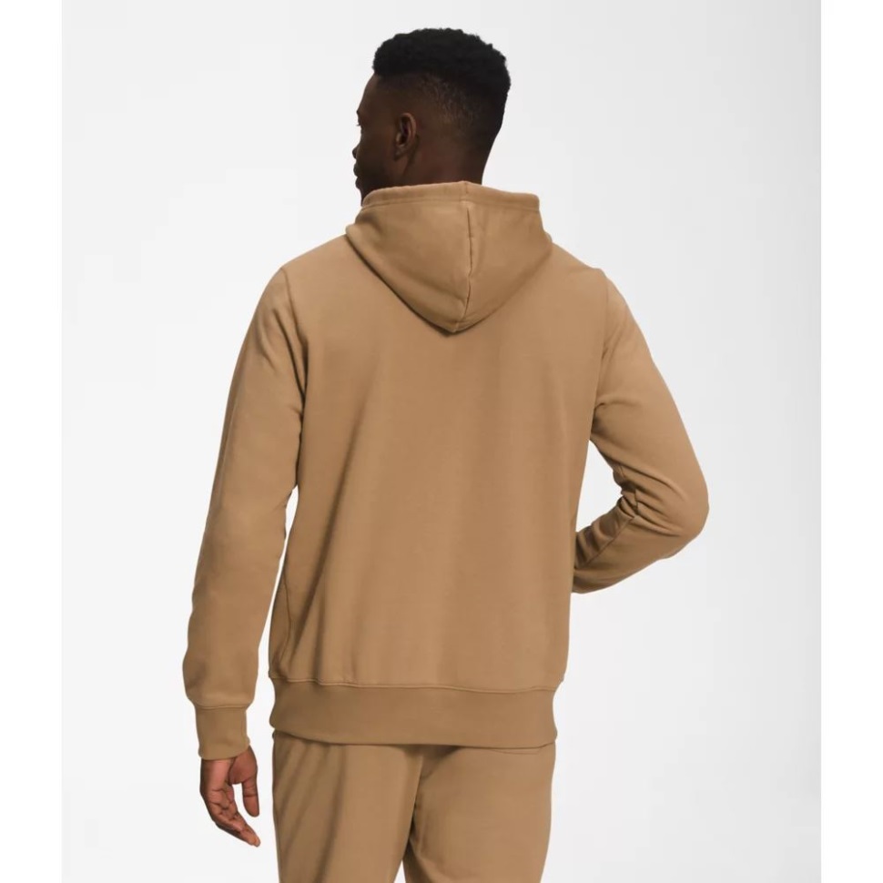 كنزة بغطاء للرأس برقعة من Men Heritage بني وجه الشمال