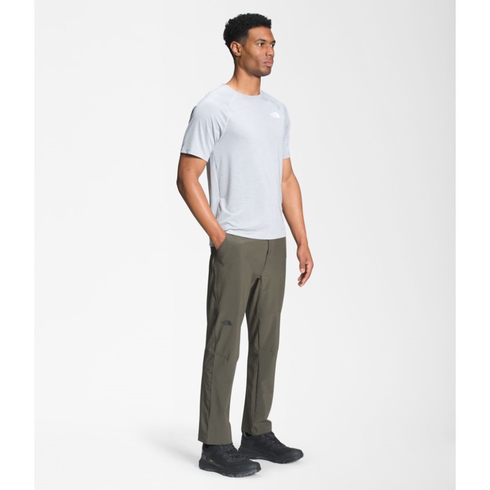 الرجال باراماونت نشط السراويل الجديدة رمادي داكن أخضر الوجه الشمالي